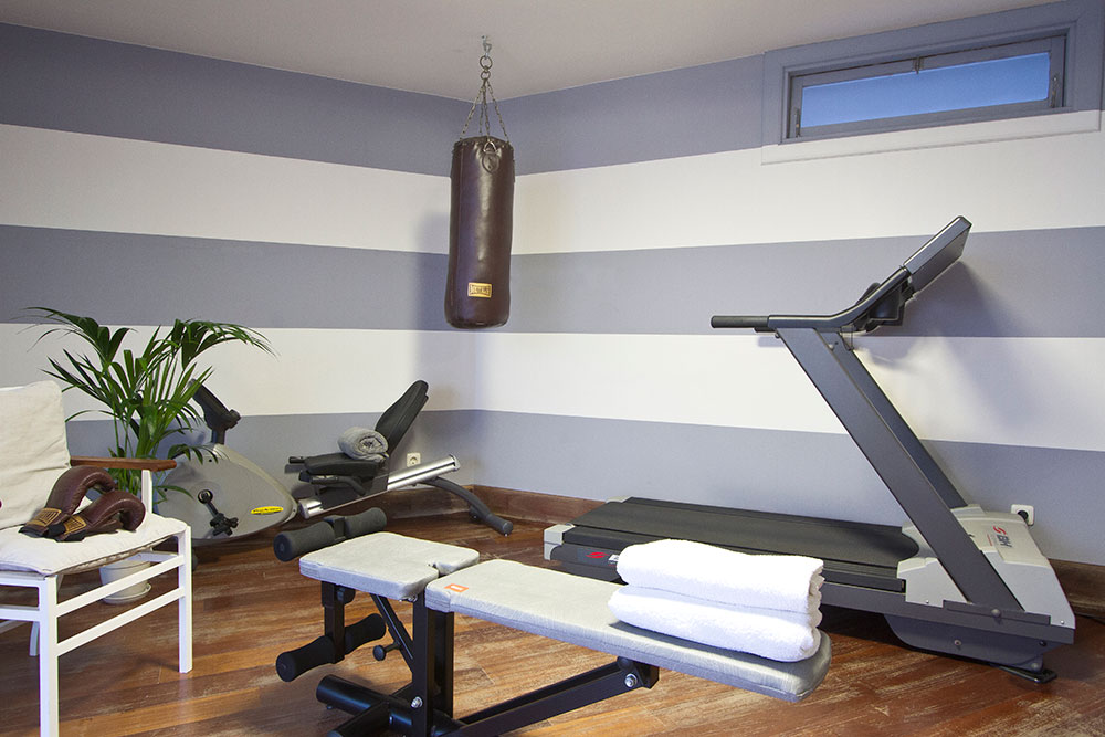 luxury villa with private gym